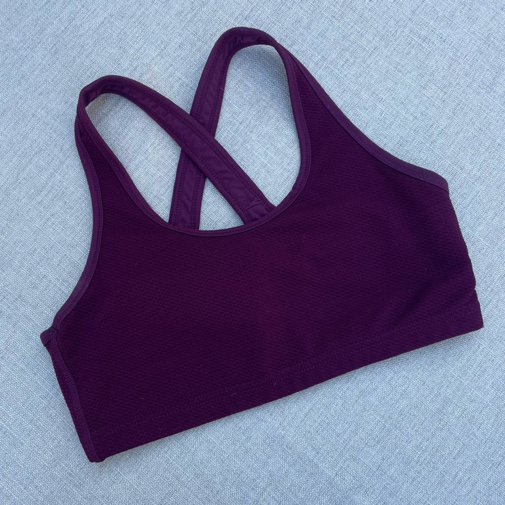 Body by Cotton On Padded Sports Bra Large Maroon